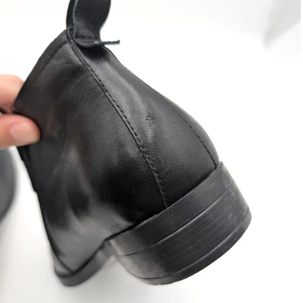 David Tate Maverick Ankle Bootie Women's Black Antique Leather Size US11W EU41